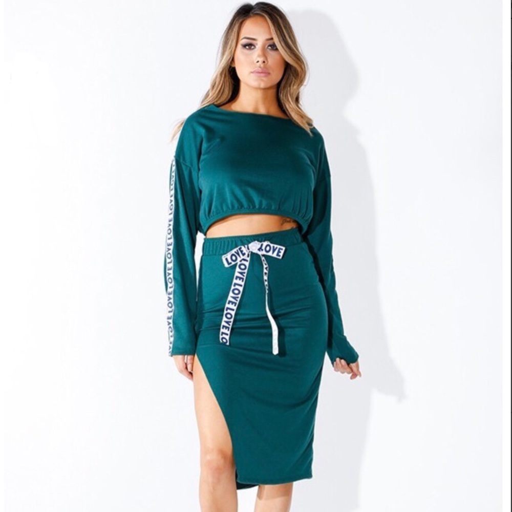K Too | 2 Piece Love Midi Skirt Set